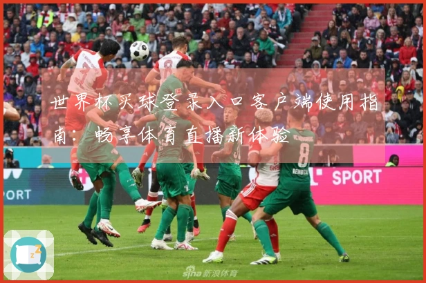 世界杯买球登录入口客户端使用指南：畅享体育直播新体验